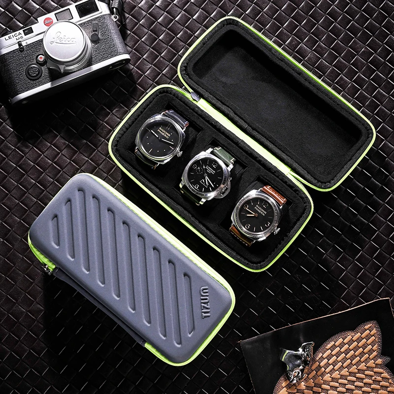 Luxury Watch Case Travel - Lüks turist saatler 3 yuvaları İzle