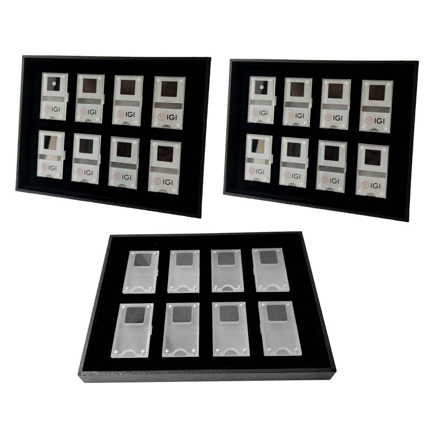 Exhibition Caseback - GIA Gevşek Elmas Depolama Ekran kutu