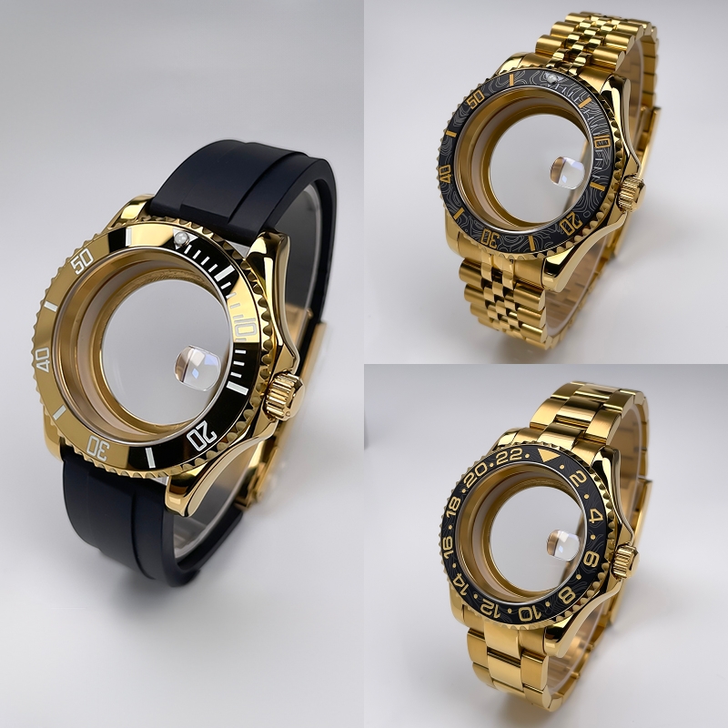 Exhibition Caseback - Tam Sarı Altın YM Tasarım NH35