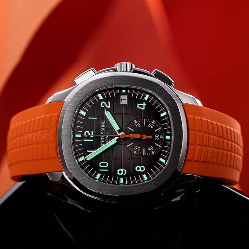 Luxury Watch With Rubber Strap - Rahat moda spor erkek Quartz saat