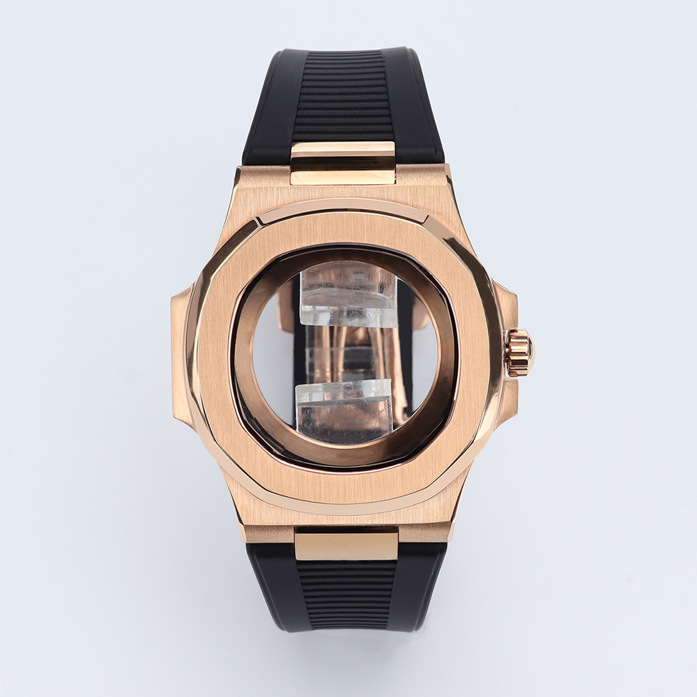 Luxury Watch With Rubber Strap - 40mm erkek su geçirmez kare saat