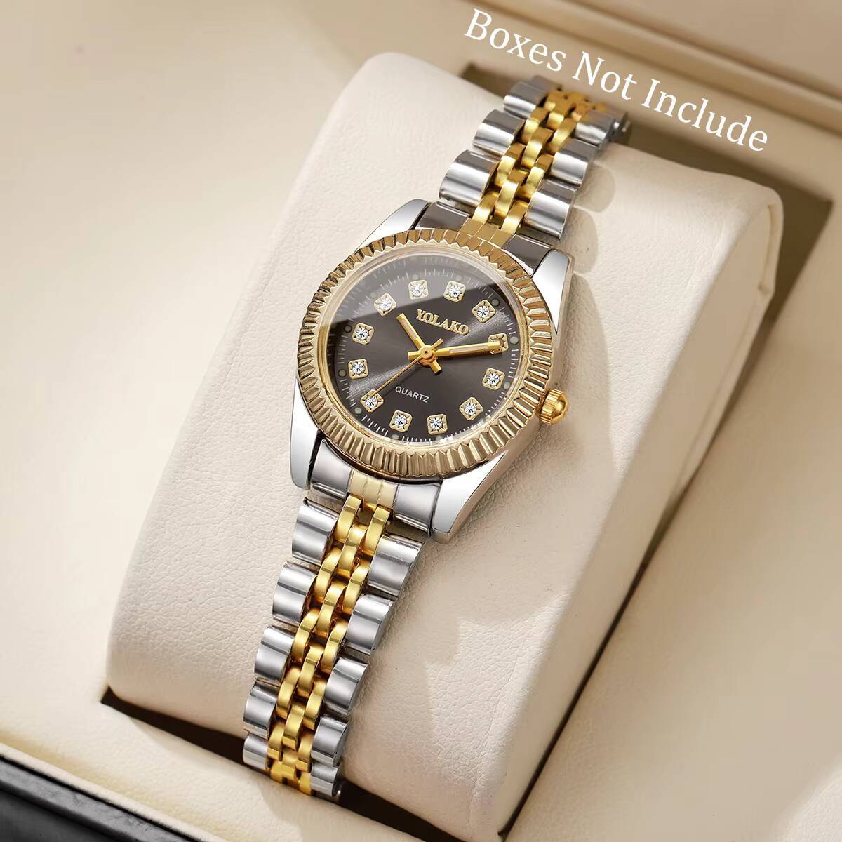 Luxury Watch Gift Box - Moda Taklidi Kadın Kuvars İzle Lüks