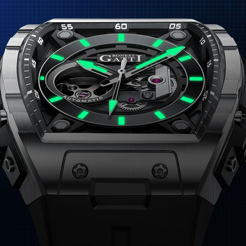 BONEST GATTI Otomatik Mekanik  - Luxury Watch With Rubber Strap incelemesi ve fiyatı