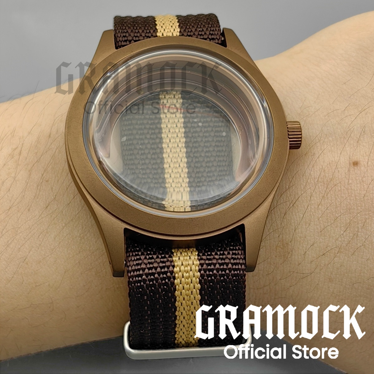 GRAMOCK 39mm Saat Kasası NH34  - Exhibition Caseback incelemesi ve fiyatı