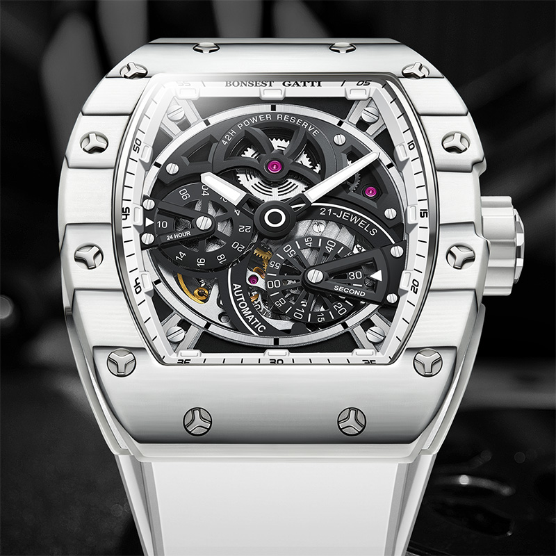 BONEST GATTI Erkek Mekanik Saa - Luxury Watch With Rubber Strap incelemesi ve fiyatı