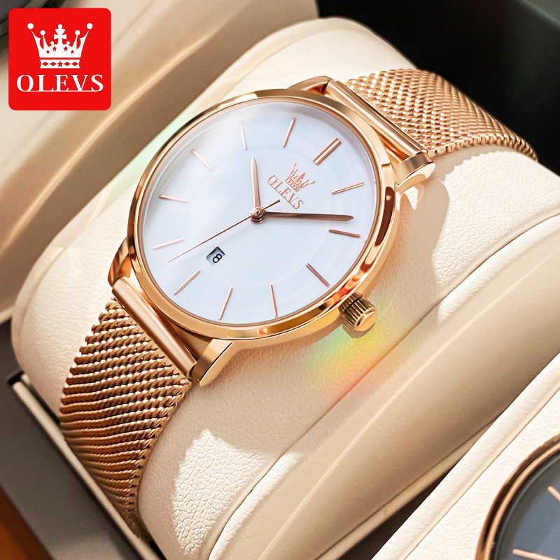 OLEVS kadınlar için saatler ku - Luxury Watch Case Travel incelemesi ve fiyatı