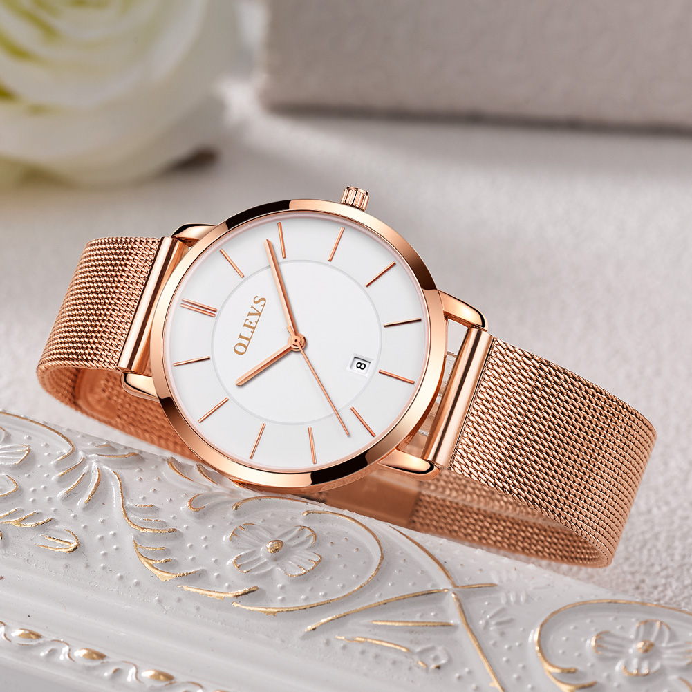 OLEVS kadınlar için saatler ku - Luxury Watch Case Travel incelemesi ve fiyatı