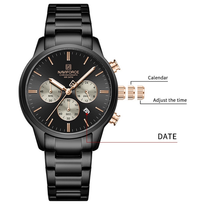 NAVIFORCE Erkek Kuvars Kronogr - Luxury Watch Gift Box incelemesi ve fiyatı