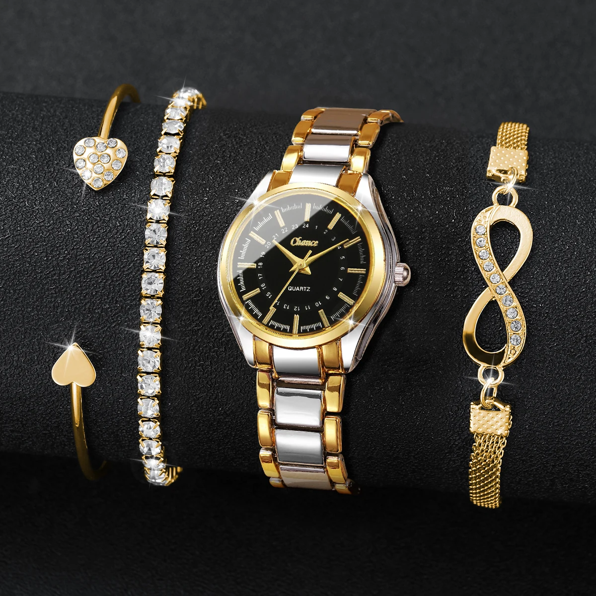 4 adet zarif kadın saatler bil - Luxury Watch Gift Box incelemesi ve fiyatı
