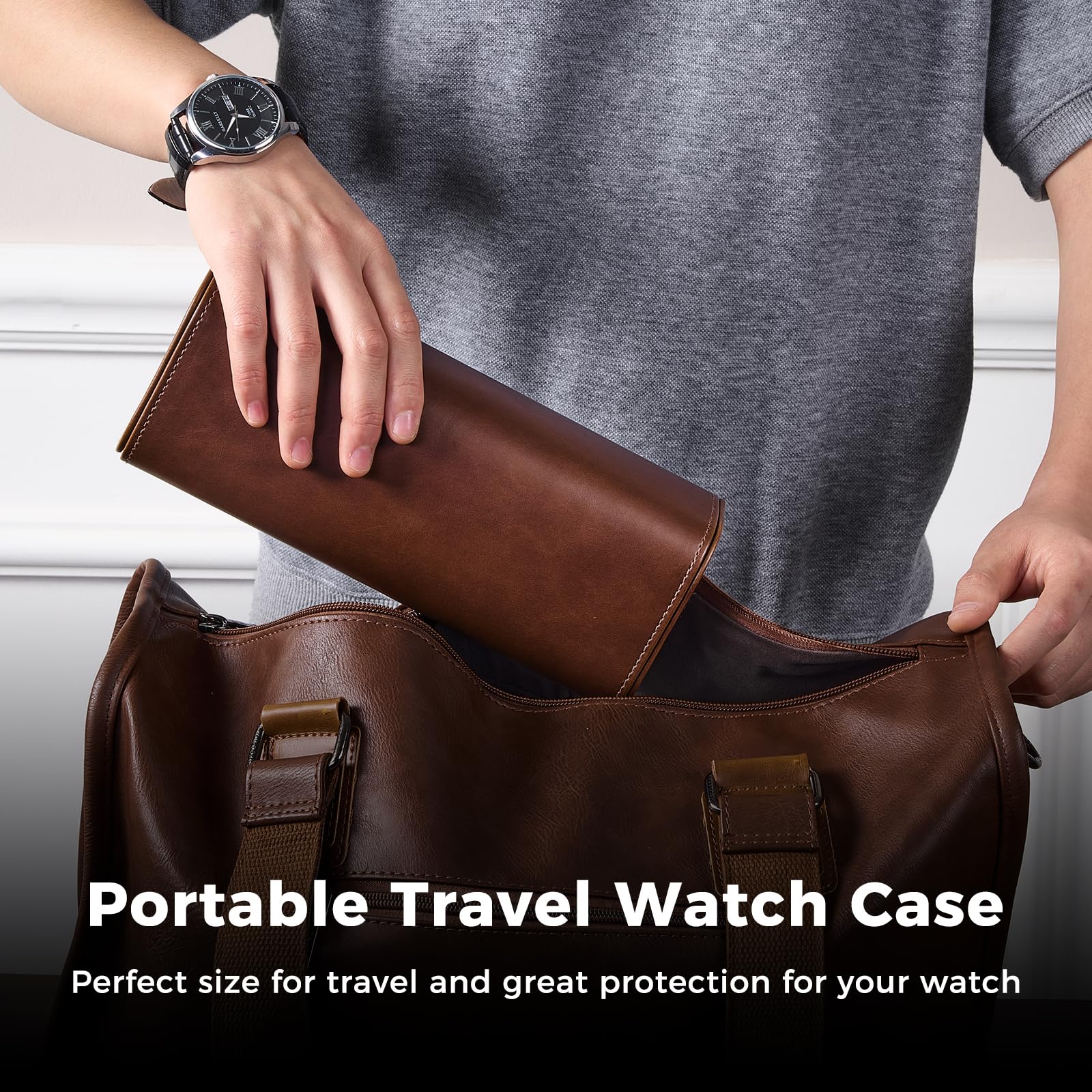 Lüks PU Deri Saat Kutusu Seyah - Luxury Watch Case Travel incelemesi ve fiyatı