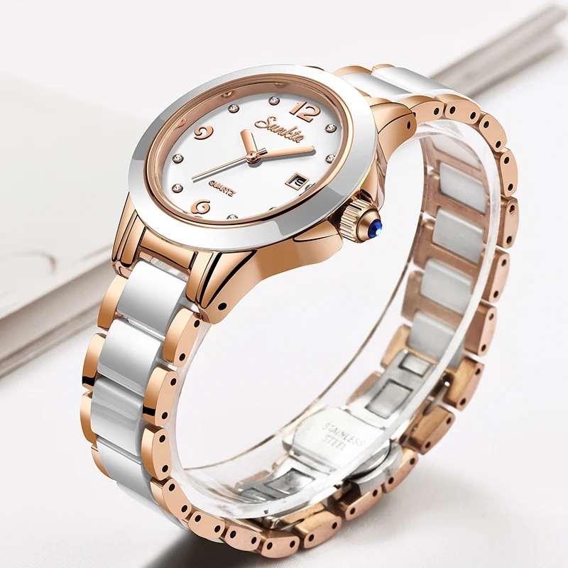 Sunkta Moda Rahat Kuvars Kadın - Luxury Watch Usa incelemesi ve fiyatı