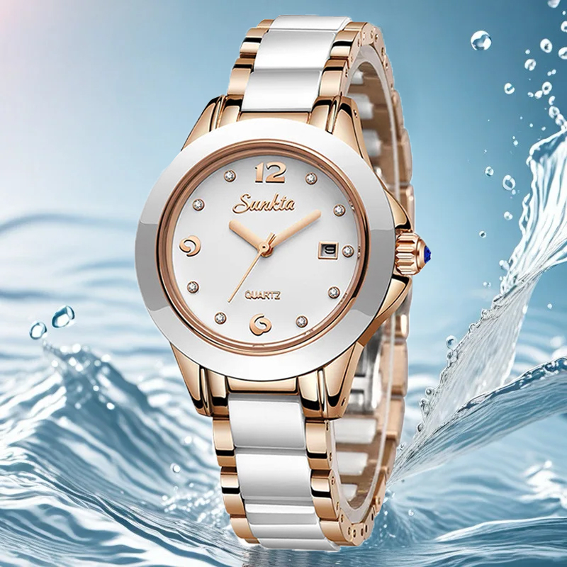 Sunkta Moda Rahat Kuvars Kadın - Luxury Watch Usa incelemesi ve fiyatı