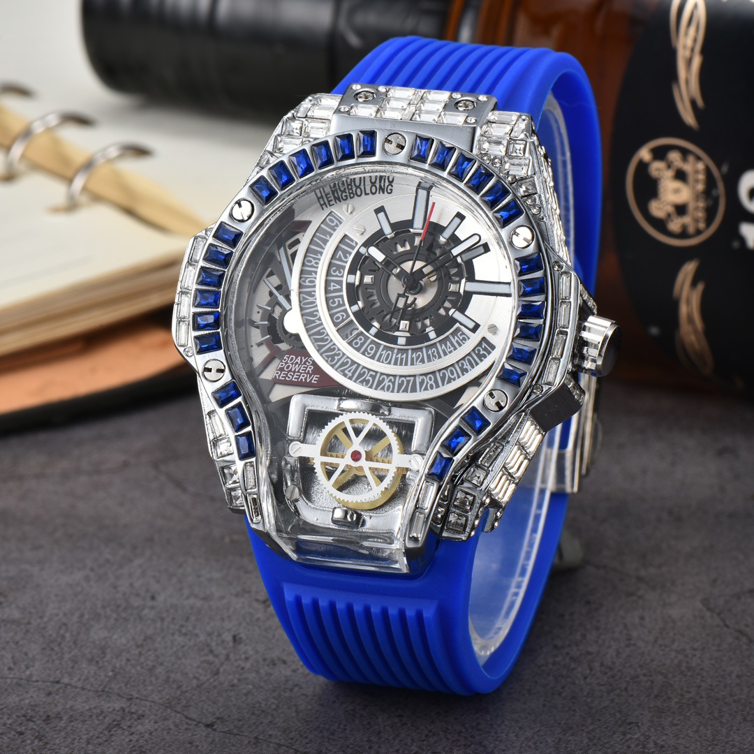 Tam Elmas Kaplama İş Lüksü Üst - Luxury Watch With Rubber Strap incelemesi ve fiyatı