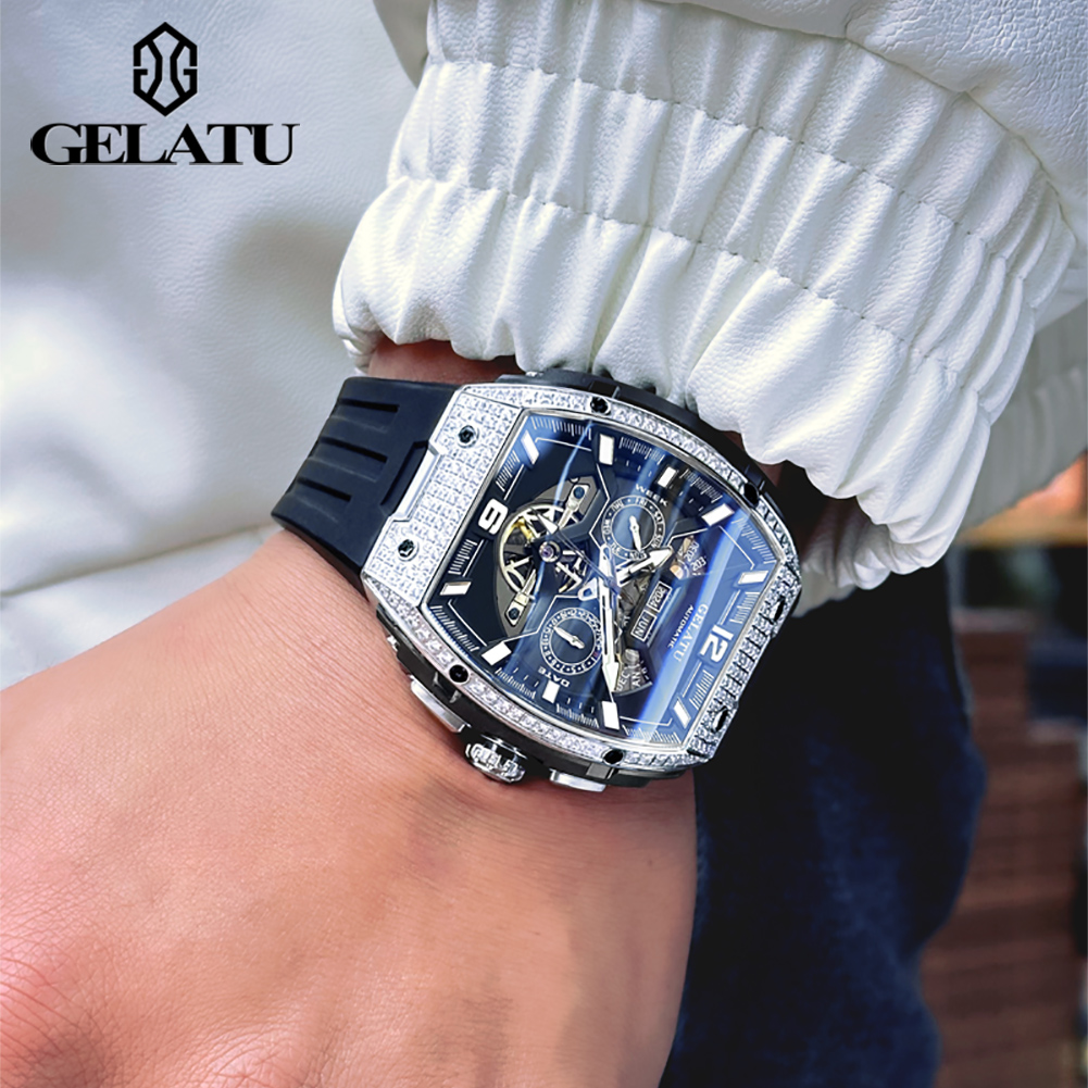 GELATU 6016 Üst Düzey Marka Er - Luxury Watch With Rubber Strap incelemesi ve fiyatı