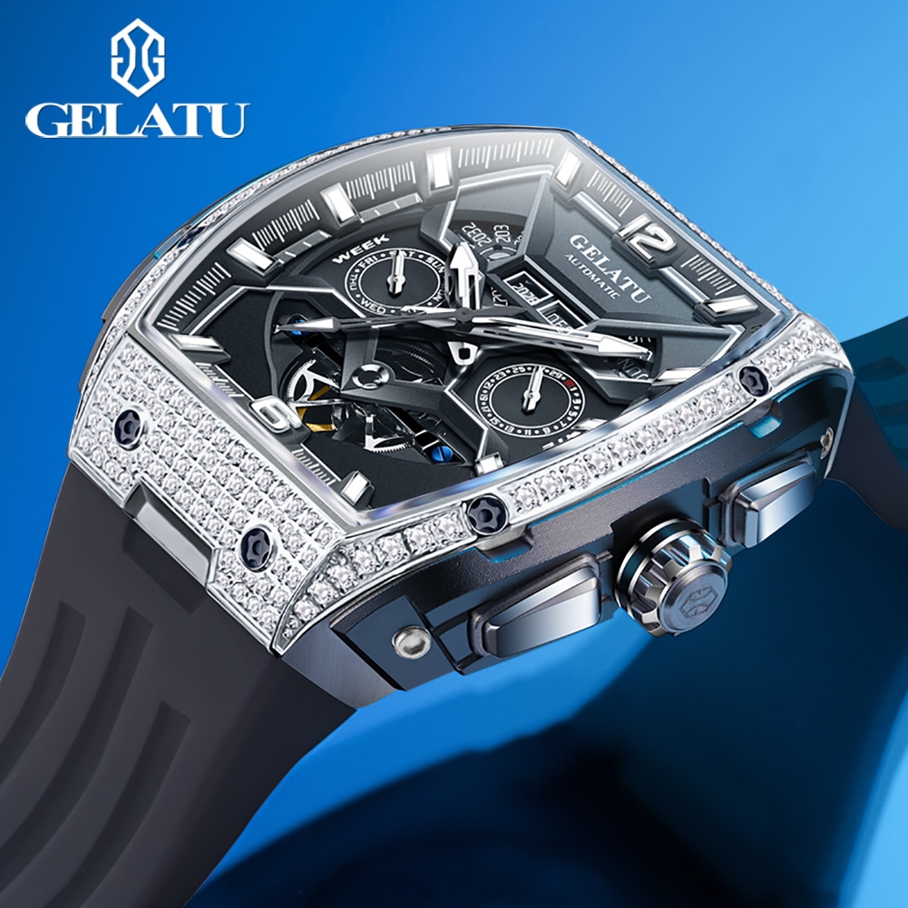 GELATU 6016 Üst Düzey Marka Er - Luxury Watch With Rubber Strap incelemesi ve fiyatı