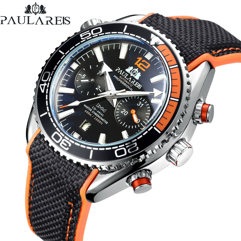 PAULAREIS P Lüks Erkekler Otom - Luxury Watch With Rubber Strap incelemesi ve fiyatı