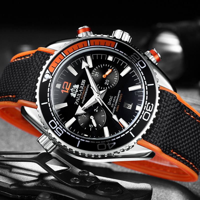 PAULAREIS P Lüks Erkekler Otom - Luxury Watch With Rubber Strap incelemesi ve fiyatı