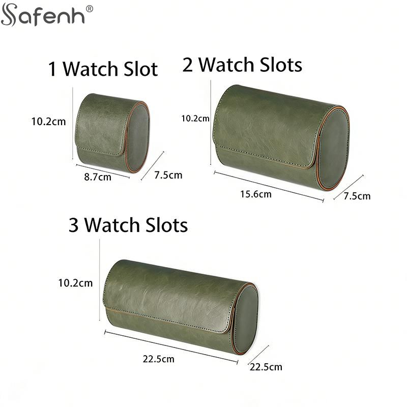 Lüks Deri Saat Rulosu 1 2 3 Bö - Luxury Watch Case Travel incelemesi ve fiyatı