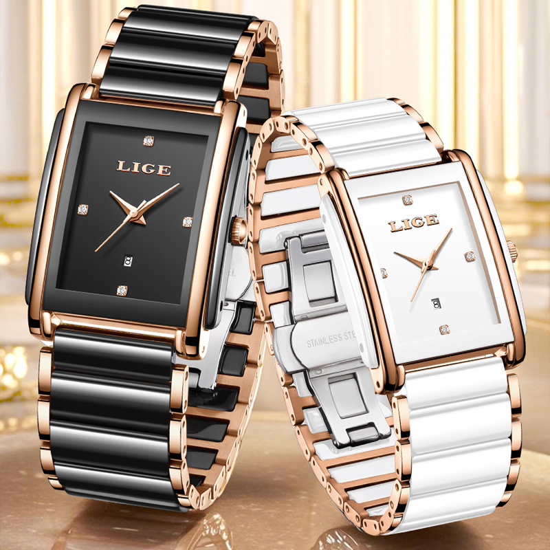 LIGE Moda Zarif kadın Saatleri - Luxury Watch Case Travel incelemesi ve fiyatı