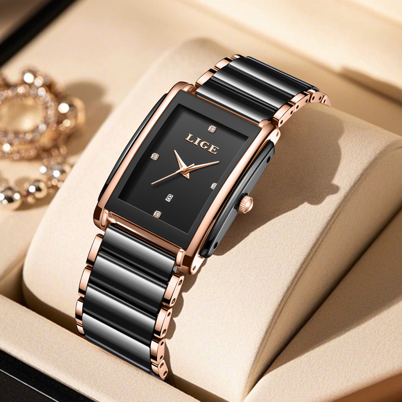 LIGE Moda Zarif kadın Saatleri - Luxury Watch Case Travel incelemesi ve fiyatı