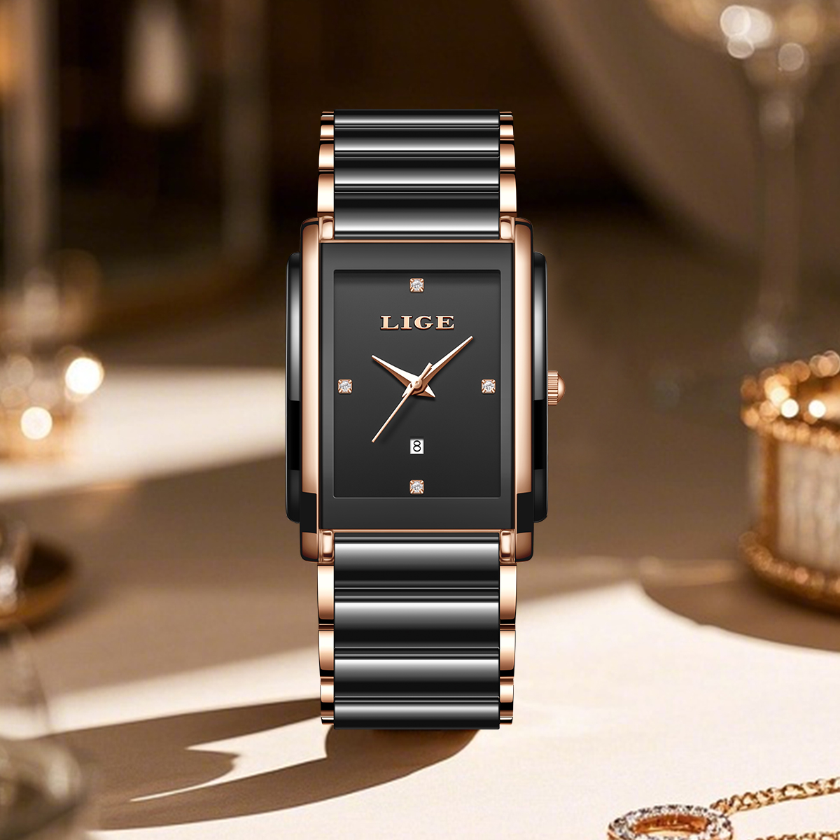 LIGE Moda Zarif kadın Saatleri - Luxury Watch Case Travel incelemesi ve fiyatı