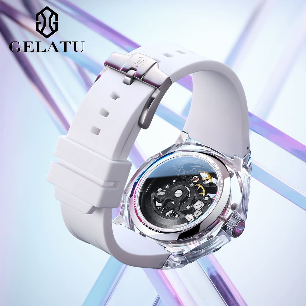 GELATU 8002 Otomatik Mekanik E - Luxury Watch With Rubber Strap incelemesi ve fiyatı