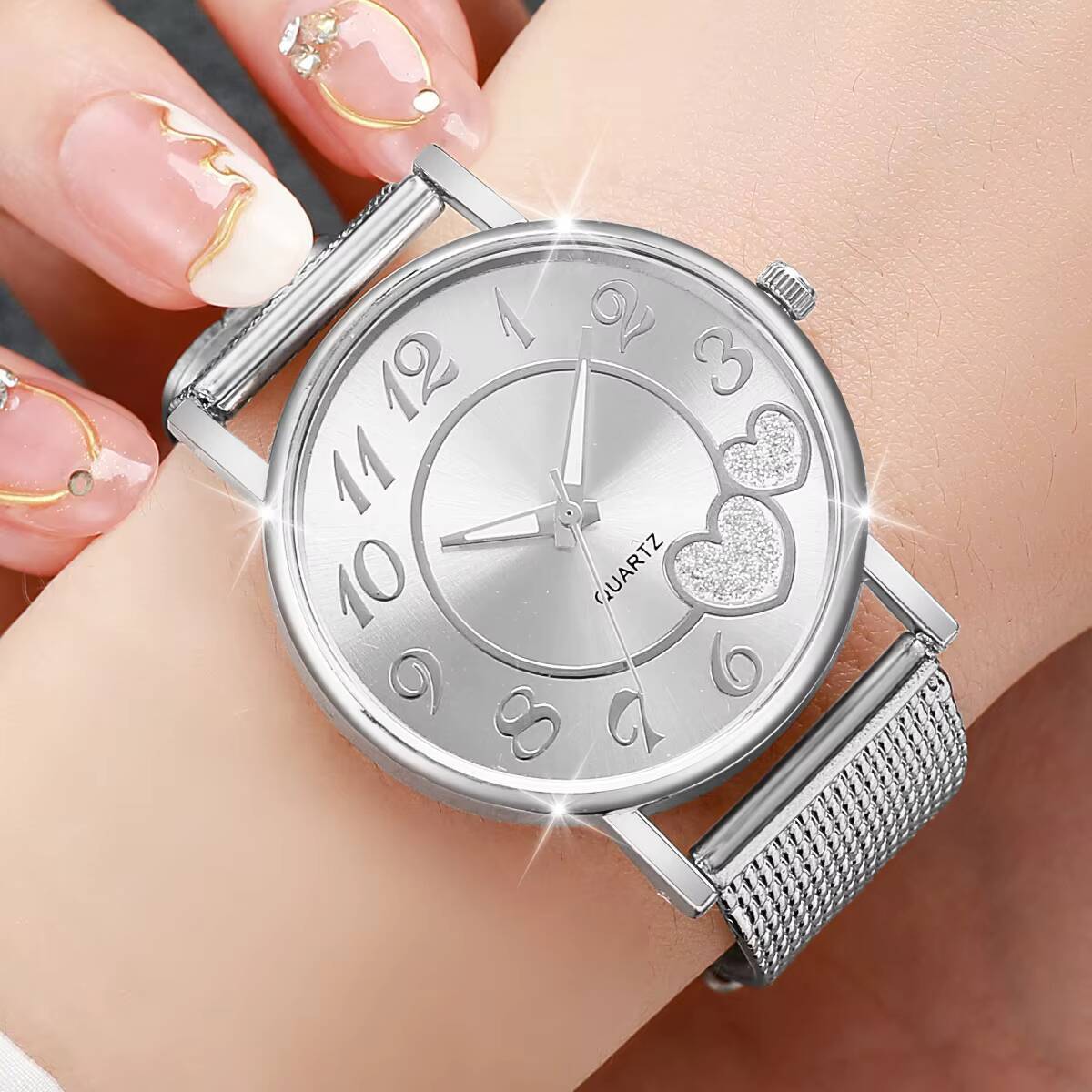 1/3 adet moda kalp kadranlı ka - Luxury Watch With Rubber Strap incelemesi ve fiyatı
