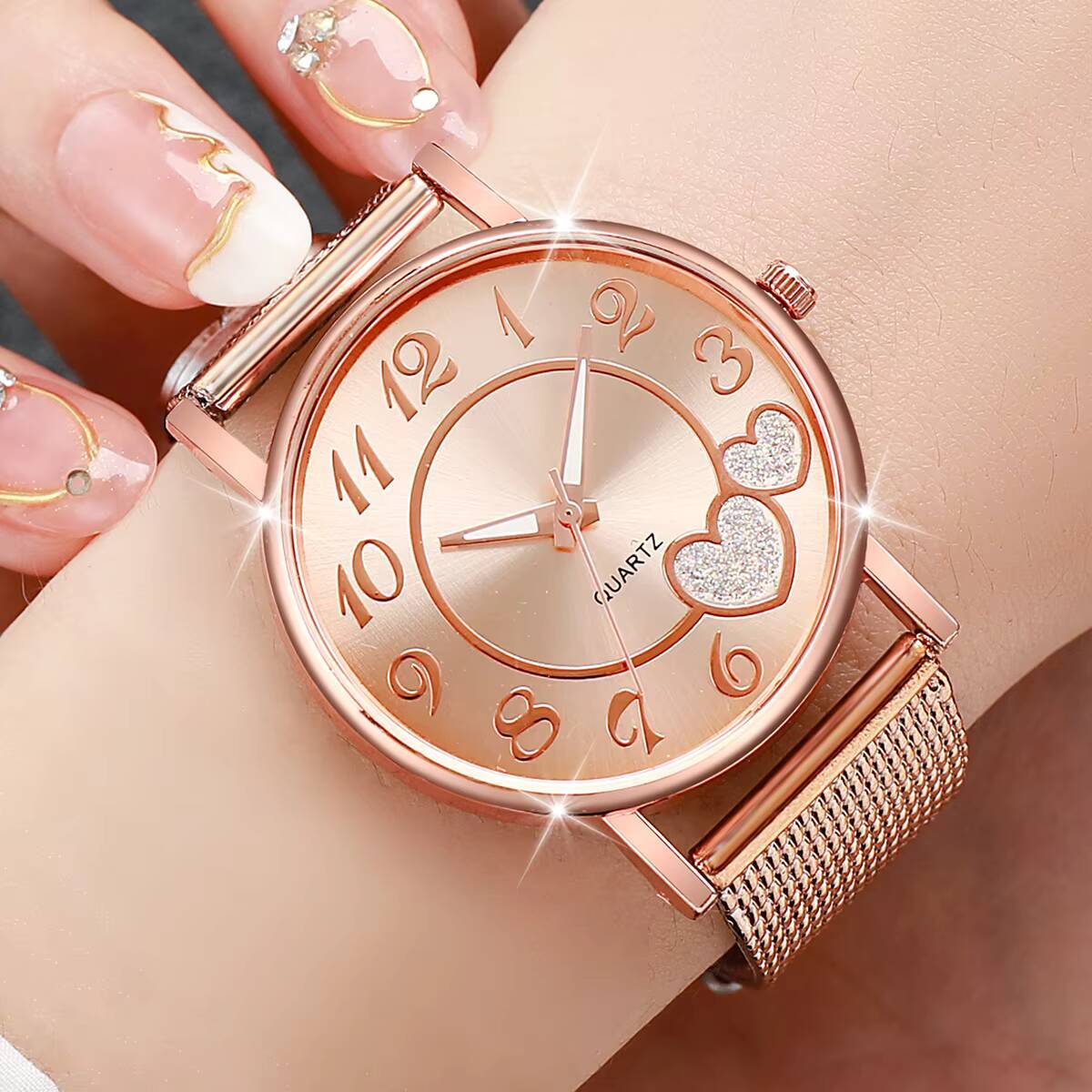1/3 adet moda kalp kadranlı ka - Luxury Watch With Rubber Strap incelemesi ve fiyatı